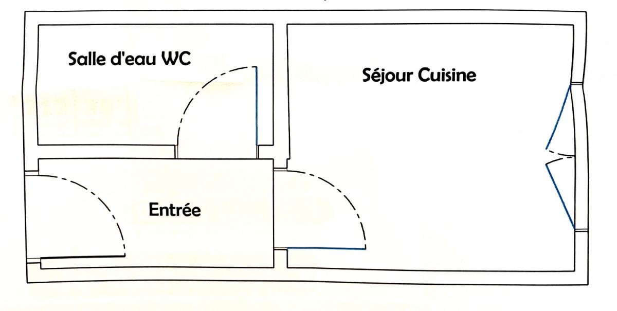 A LOUER  Studio  17.49m² Paris XIIème. PICPUS-BEL AIR